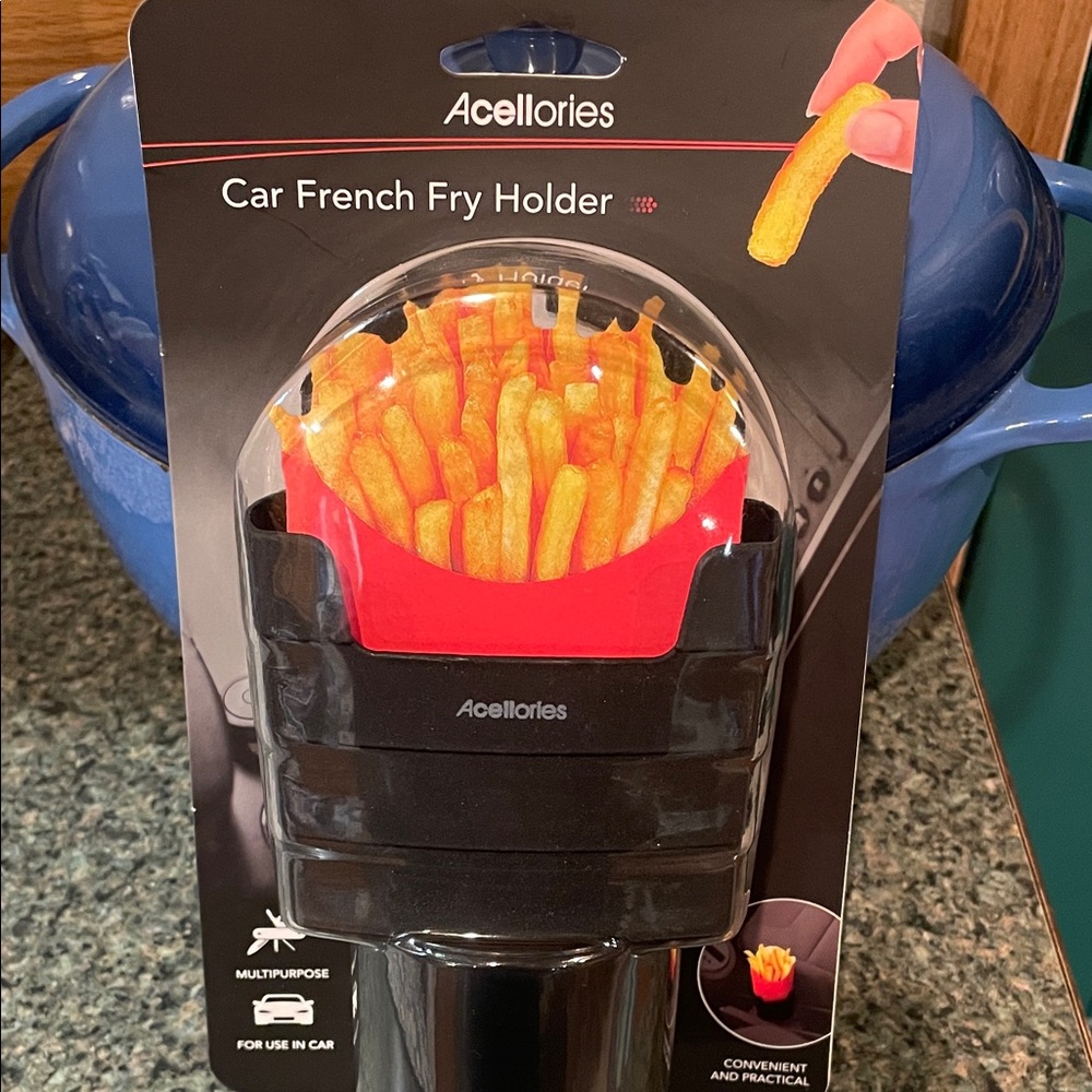 Acellories Black Car French Fry Holder NEW